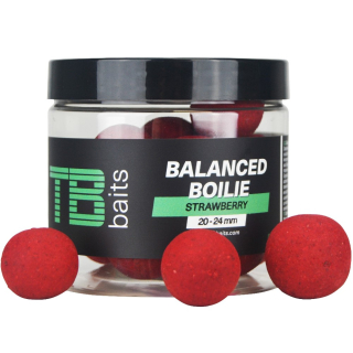 Vyvážené boilie TB Baits Balanced Strawberry 100g 20-24mm