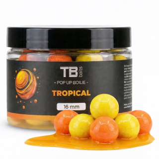 Plovoucí boilie TB Baits Pop-Up Tropical + NHDC 50g 12mm