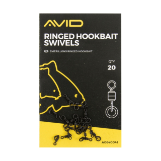 Obratlíky Avid Carp Outline Ringed Hookbait Swivels 20ks