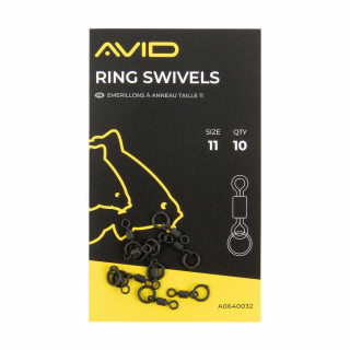 Obratlíky Avid Carp Outline Ring Swivels #11 10ks