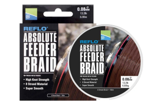 Šňůra Preston Innovations Absolute Feeder Braid 150m 0,08mm 6kg