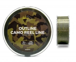 Vlasec Avid Carp Outline Camo Reel Line 1000m 0,31mm 12lb