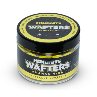 Vyvážené boilie Mikbaits Wafters 150ml 12mm Ananas N-BA