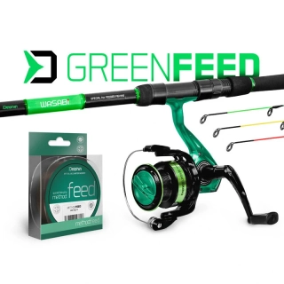 Feederový set Delphin GreenFEED 360cm 100g+4T+0,25mm