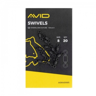 Obratlíky Avid Carp Outline Swiewels #8 20ks