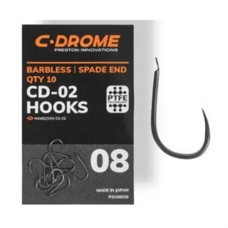 Háčky Preston C-Drome CD-02 Barbless 10ks #8