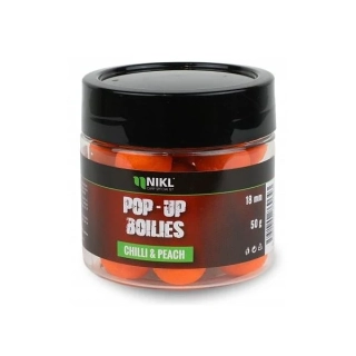 Plovoucí boilies NIKL Chilli & Peach 50g 18mm