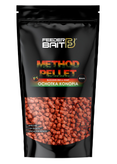 Pelety FeederBait Method Pellet 4mm 800g F1 - Patentka/Konopí