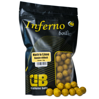 Boilies Carp Inferno Nutra Line Banán/Oliheň 20mm 1kg