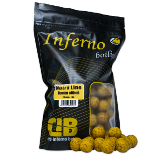 Boilies Carp Inferno Nutra Line Banán/Oliheň 24mm 1kg