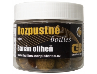 Rozpustné boilies Carp Inferno Nutra Line Banán/Oliheň 20mm 300ml