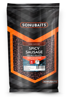 Pelety Sonubaits Spicy Sausage Halibut Pellets 900g 6mm