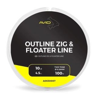 Vlasec Avid Carp Outline Zig & Floater Line 100m 0,26mm 10lb