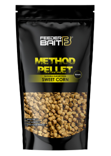 Pelety FeederBait Method Pellet 4mm 800g Sladká kukuřice