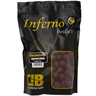 Rozpustné boilies Carp Inferno Nutra Line Jogurtová Jahoda 20mm 1kg