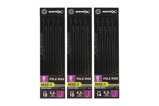 Návazce Matrix MXC-1 Pole Rigs 15cm 8ks #14 0.165mm