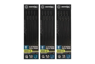 Návazce Matrix MXC-2 Pole Rigs 15cm 8ks #16 0.165mm