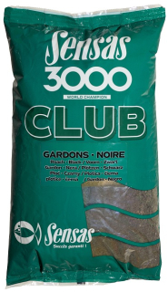 Vnadící směs Sensas 3000 Club Gardons Noire (plotice černá) 1kg