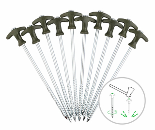 Kolíky ZFISH Bivvy Peg Set 20cm/10ks