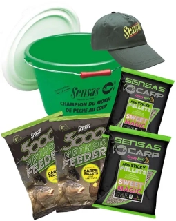 Akční kbelík krmení Sensas 3000 Method Feeder Pellets (feeder pelety)
