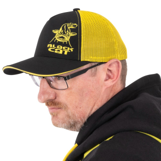 Kšiltovka Black Cat Trucker Cap Black/Yellow