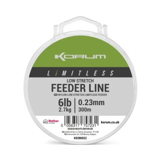 Vlasec Korum Limitless Low Stretch Feeder Line 300m 0,23mm