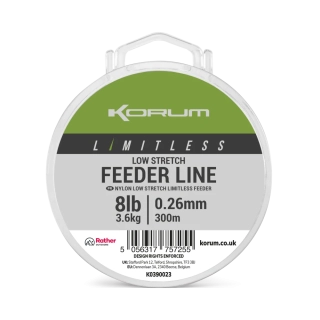 Vlasec Korum Limitless Low Stretch Feeder Line 300m 0,26mm