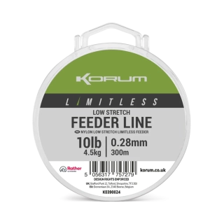 Vlasec Korum Limitless Low Stretch Feeder Line 300m 0,28mm