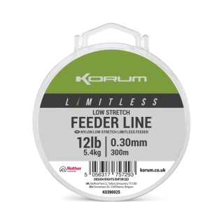 Vlasec Korum Limitless Low Stretch Feeder Line 300m 0,30mm