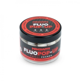 Plovoucí boilie Mikbaits Fluo Pop-Up Chilli Česnek 150ml 14mm