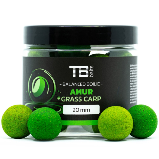 Vyvážené boilie TB Baits Balanced + Atraktor Amur 100g 20mm