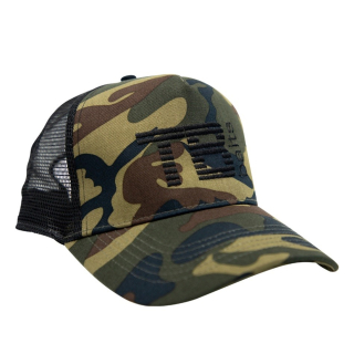Kšiltovka TB Baits Black Camo Trucker Cap