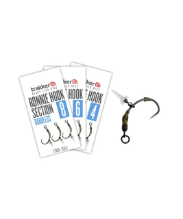 Koncová část návazce Trakker Ronnie Hook Section Barbless 3ks #4