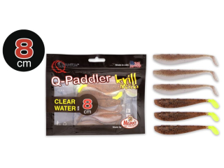 Quantum Q-Paddler Power Pack Clear Water Mix Krill 6ks 8cm Wakasagi + Brown Shiner