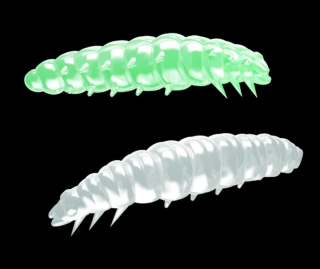 LIBRA LURES Larva 30mm Glow UV Green Krill 15ks
