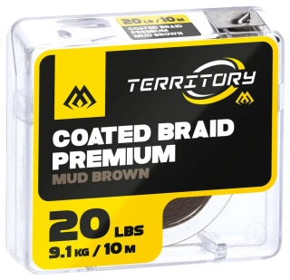 Šňůrka Mikado Territory Coated Braid Premium Mud Brown 10m 20lbs