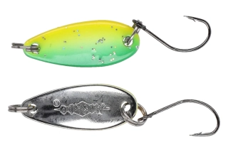 Plandavka Mikado Mini Spoon 2,5g 2,4cm zelenožlutá/stříbrná