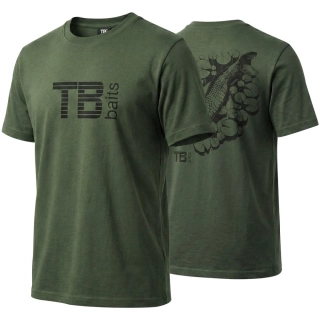 Tričko TB Baits Hidden Carp Green XXXXL