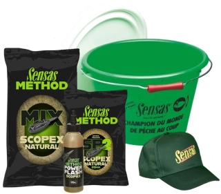 Akční kbelík krmení Sensas Method Mix Scopex