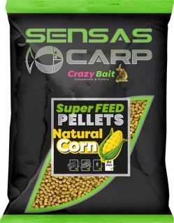 Pelety Sensas Super Feed Natural Corn 650g 4mm