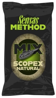 Vnadící směs Sensas Method Mix Natural Scopex 1kg