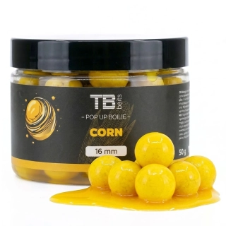 Plovoucí boilie TB Baits Pop-Up Corn + NHDC 50g 16mm