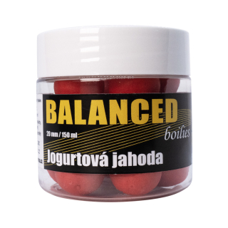 Boilies Carp Inferno Balanced 150ml 20mm Jogurtová Jahoda
