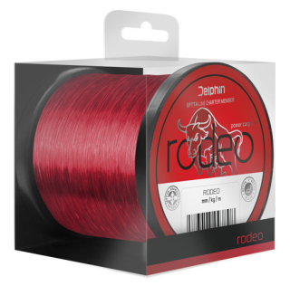 Vlasec Delphin RODEO červený 0,30mm 17lbs 1200m