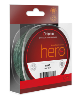 Šňůra Delphin HERO zelená 1000m 0,18mm 27lbs