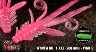 Nymfa REDBASS XXL 200mm Pink G UV