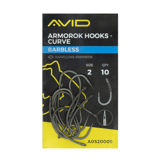 Háčky Avid Carp Armorok Curve Barbless 10ks #2