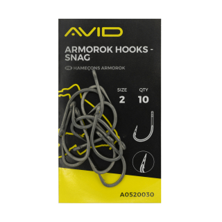 Háčky Avid Carp Armorok Snag Barbed 10ks #1