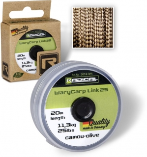 Šňůrka Radical WaryCarp Link 25 20m 0,45mm 11,3kg/25lbs