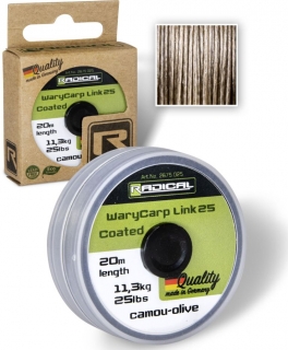 Šňůrka Radical WaryCarp Link Coated 25 20m 0,65mm 11,3kg/25lbs